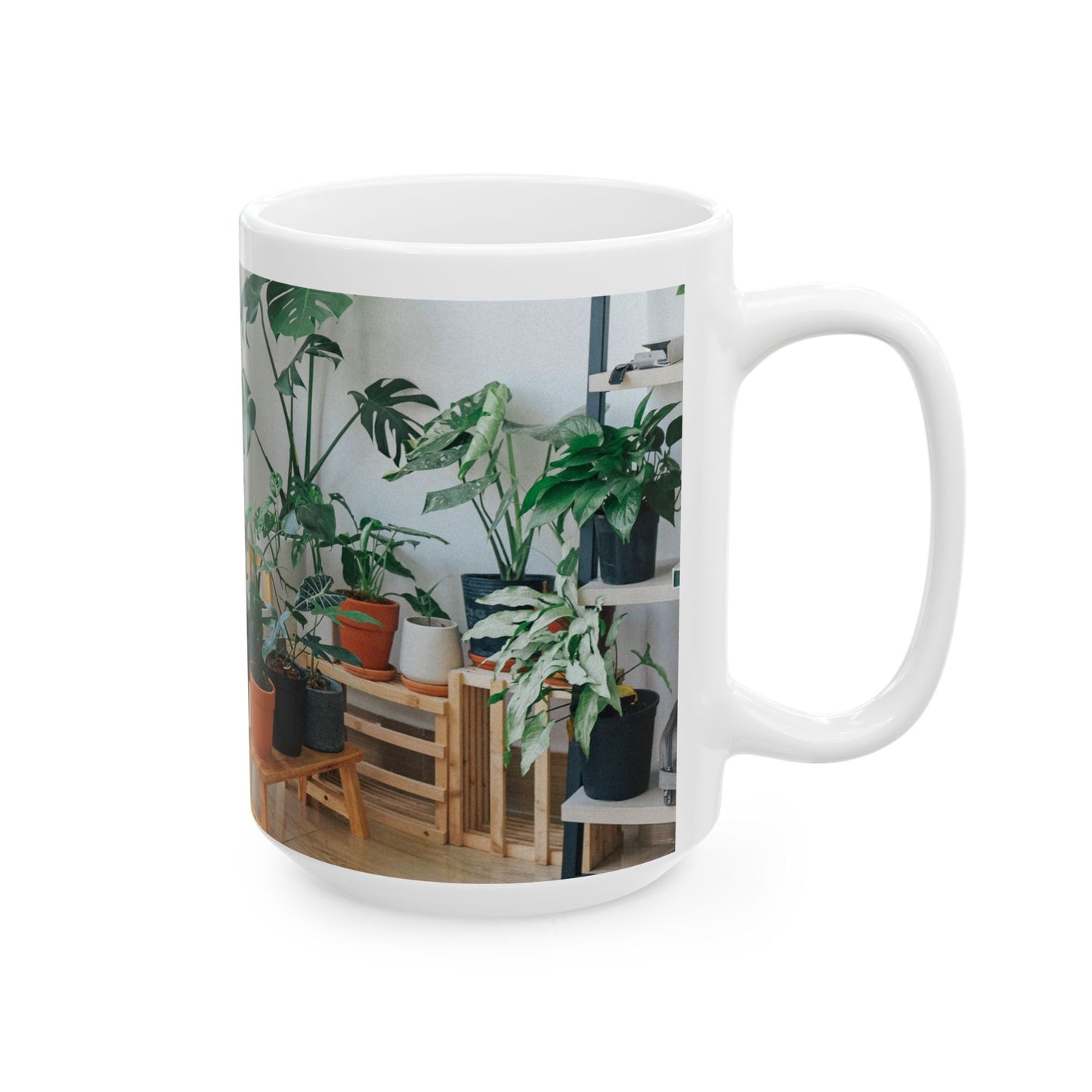 It's Way Too Peopley Outside, Ceramic Mug, House Plant Lover Gift, Tea of Coffee Cup, Funny Drinkware, Gift for Her, Indoor Garden Mug