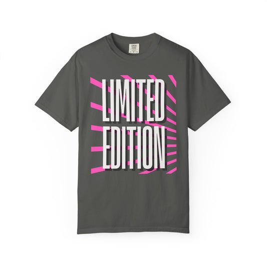 Limited Edition T-Shirt — Retro Pink Stripe Graphic