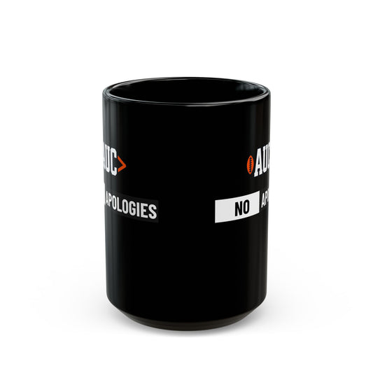 AUC No Apologies Black Mug