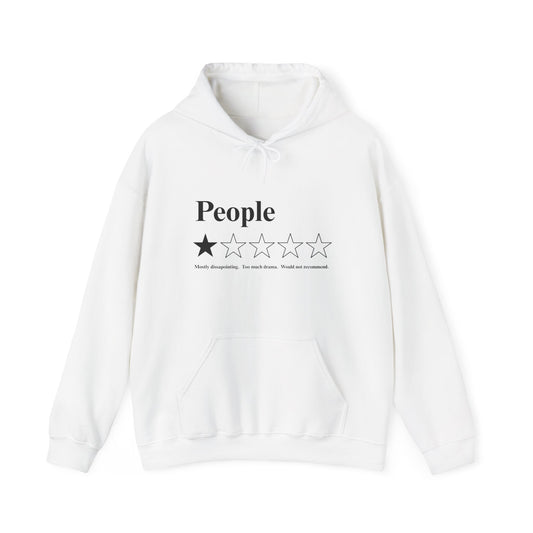 People 1-Star Hoodie — Funny Sarcastic Rating Pullover