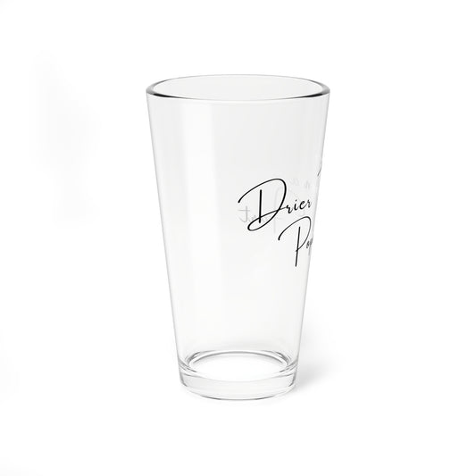 Funny Pint Glass, 16oz, Drier than a Popcorn Fart