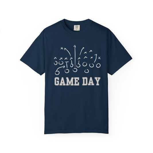 Game Day Football T-Shirt — 'Game Day Plays' Comfort Colors Tee