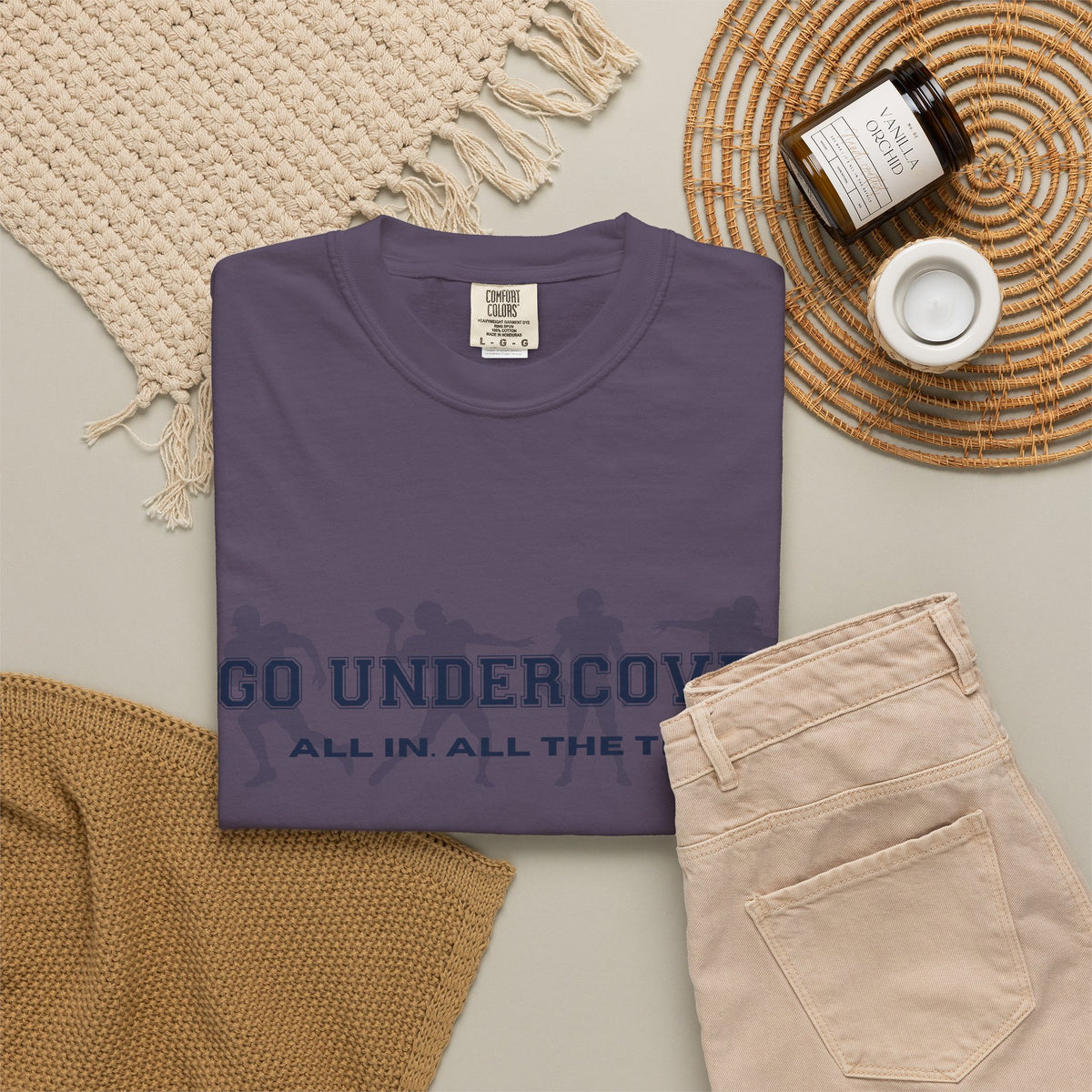 Go Undercover "All In All The Time" Comfort Colors Crew Tshirt