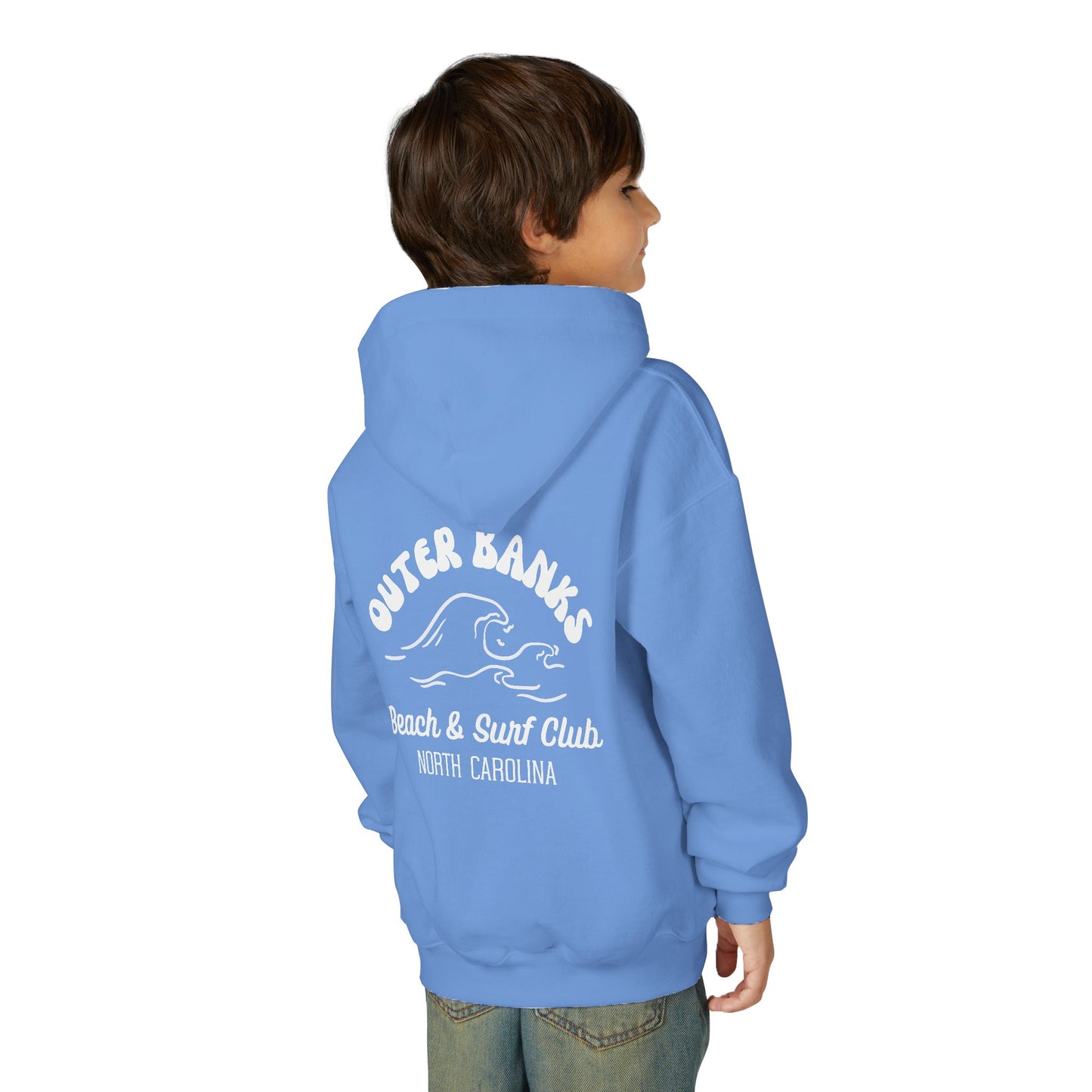 Outer Banks Youth Hoodie - Beach & Surf Club Sweatshirt for Kids, Perfect for Summer, Travel, Gifts, Surfing Lovers, Cozy Wear, coastal