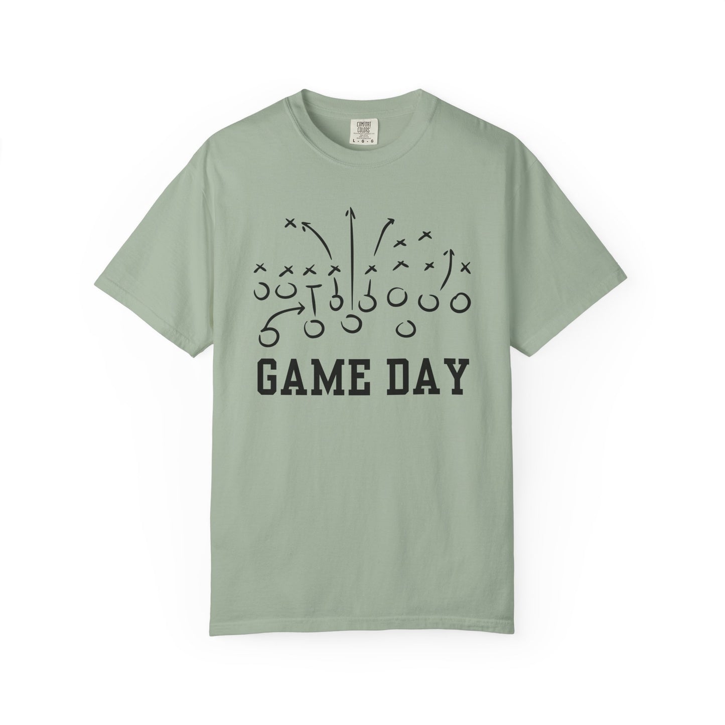 Game Day Football T-Shirt — 'Game Day Plays' Comfort Colors Tee