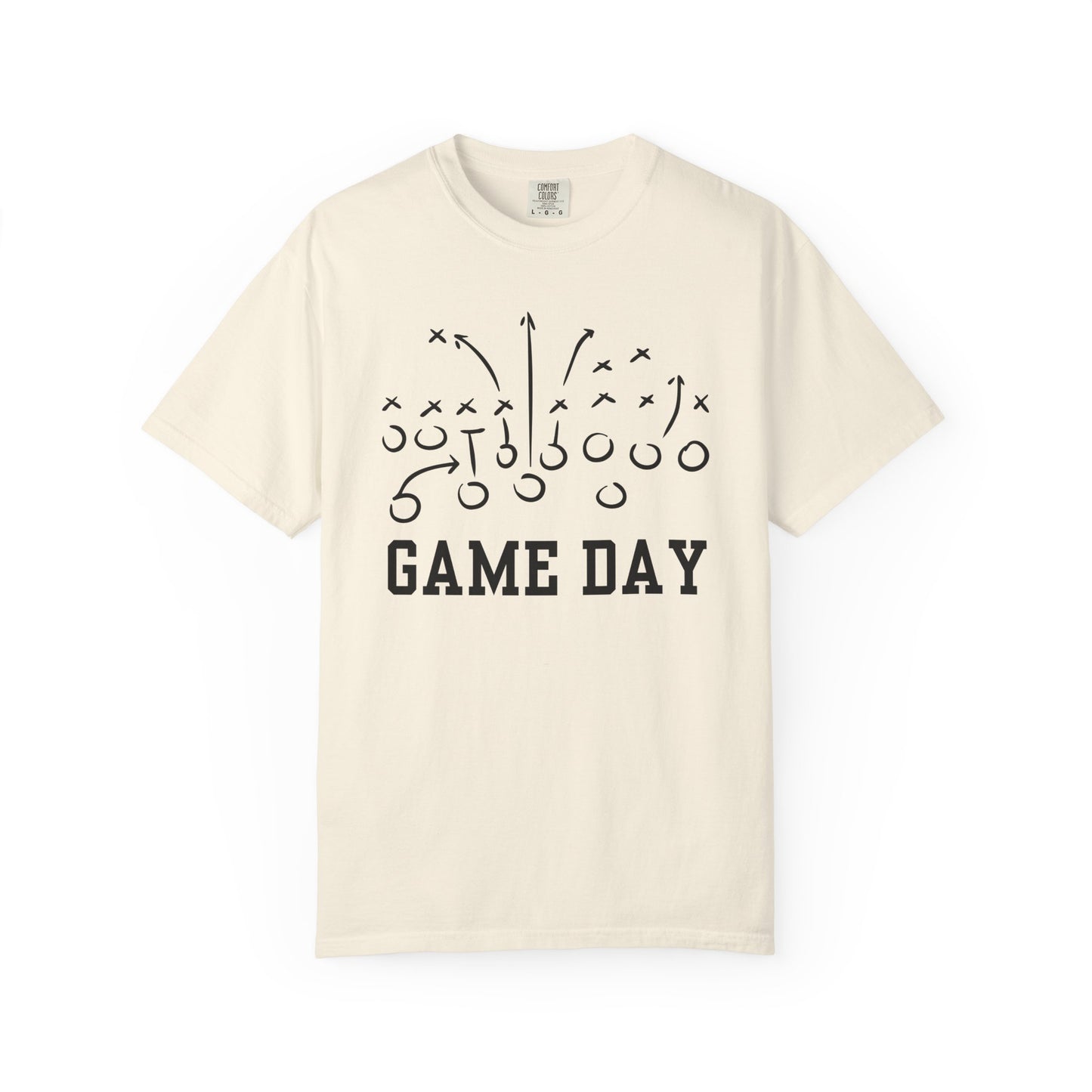 Game Day Football T-Shirt — 'Game Day Plays' Comfort Colors Tee