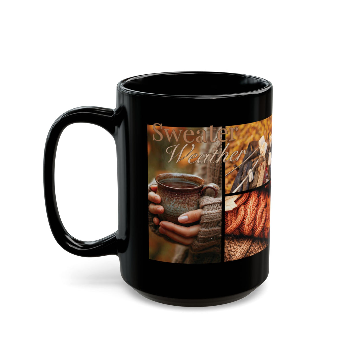 Sweater Weather Black Mug (11oz, 15oz)