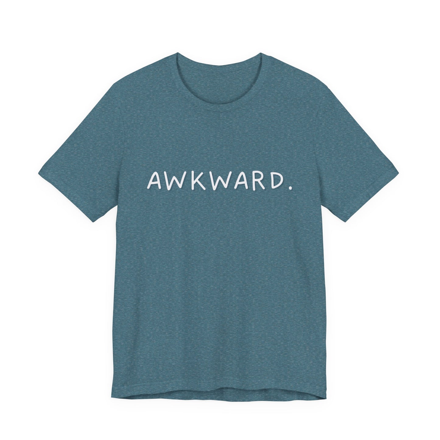 Awkward Bella Canvas Heather Tee, Quirky Graphic Shirt, Casual Fashion, Gift for Friends, Humor T-Shirt, Funny t-shirt, Soft comfortable