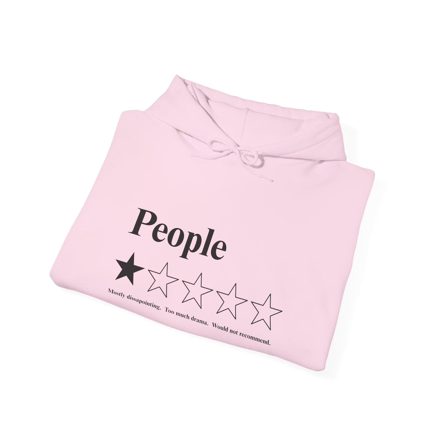 People 1-Star Hoodie — Funny Sarcastic Rating Pullover