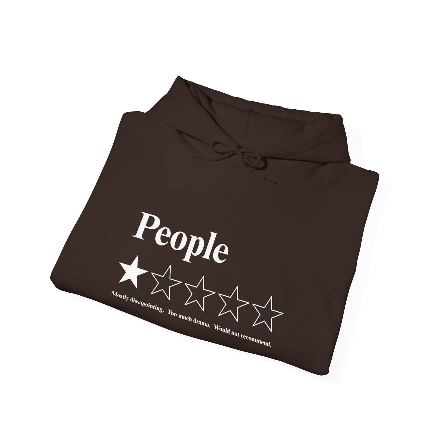 People 1-Star Hoodie — Funny Sarcastic Rating Pullover