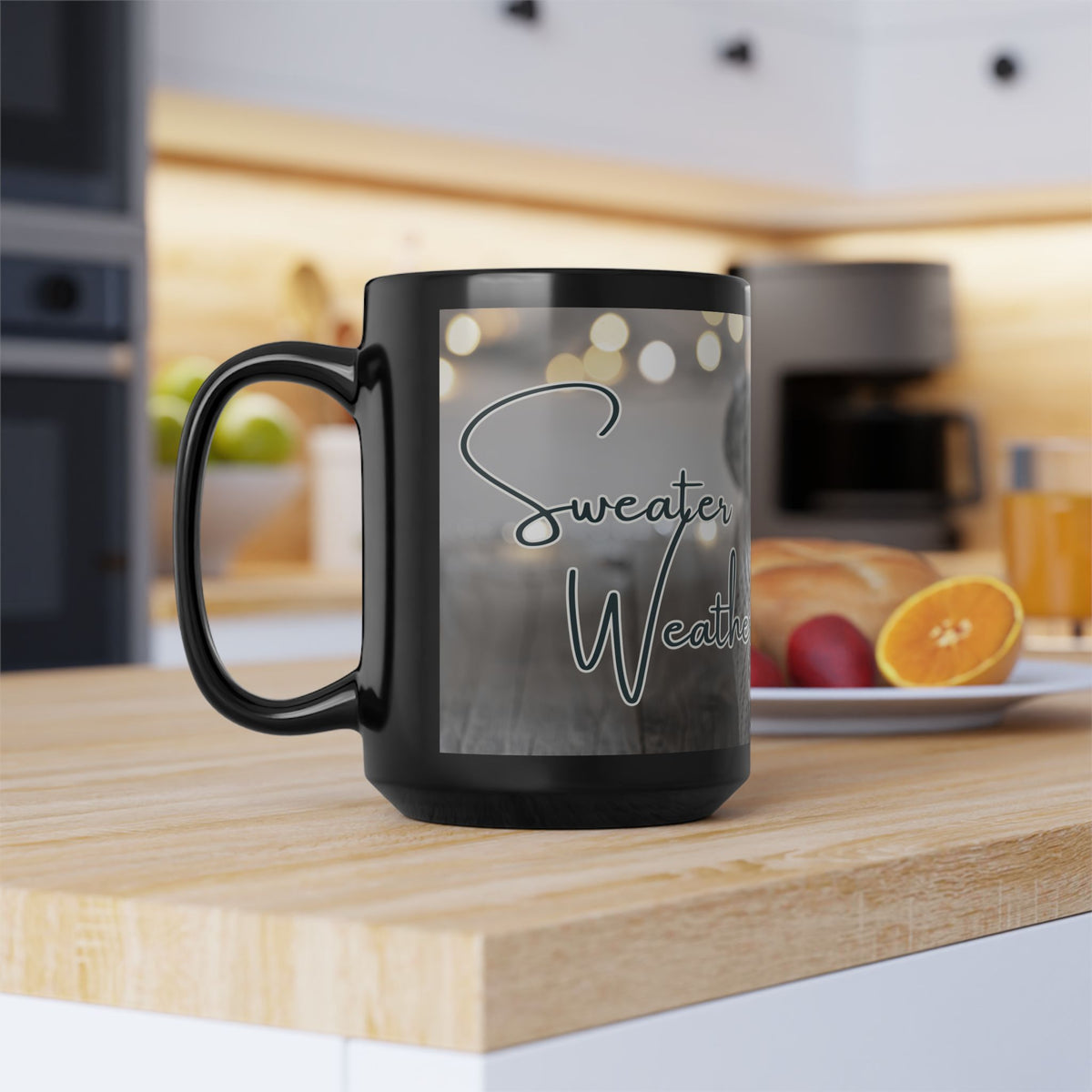 Cozy Sweater Weather Black Mug (11oz & 15oz)