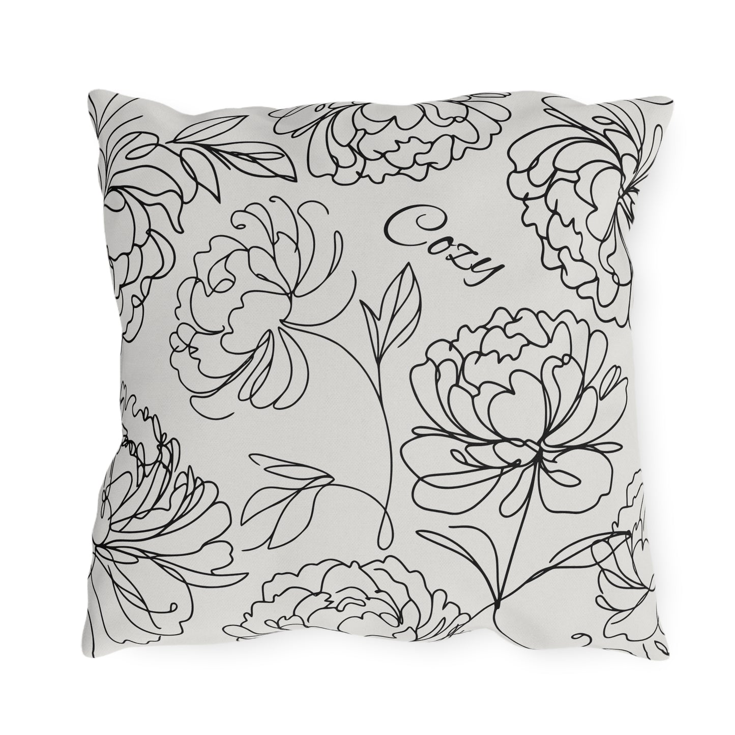 Cozy Floral Outdoor Pillows, Outdoor Decor, Garden Cushions, Patio Accessories, Home Relaxation, Water resistant, UV protection