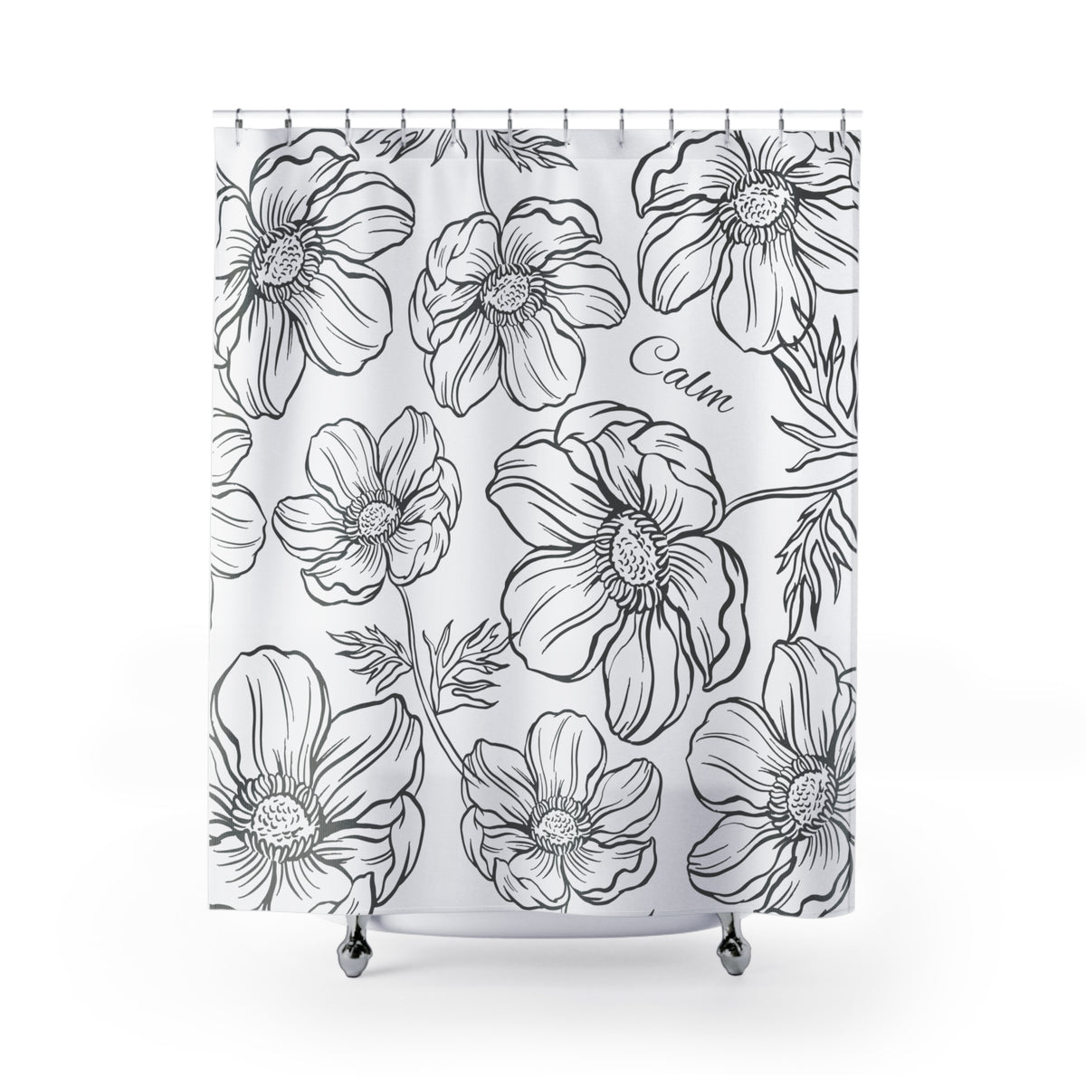 Calm Floral Shower Curtain