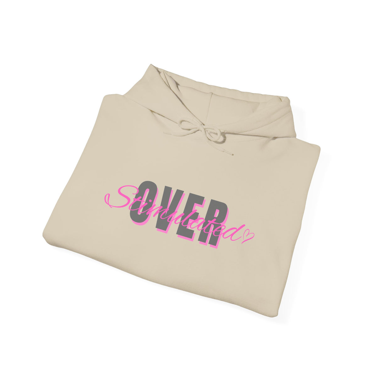 Overstimulated - Cozy Unisex Heavy Blend™ Hooded Sweatshirt, Everyday Comfort, Gift for Her, Trendy Fashion