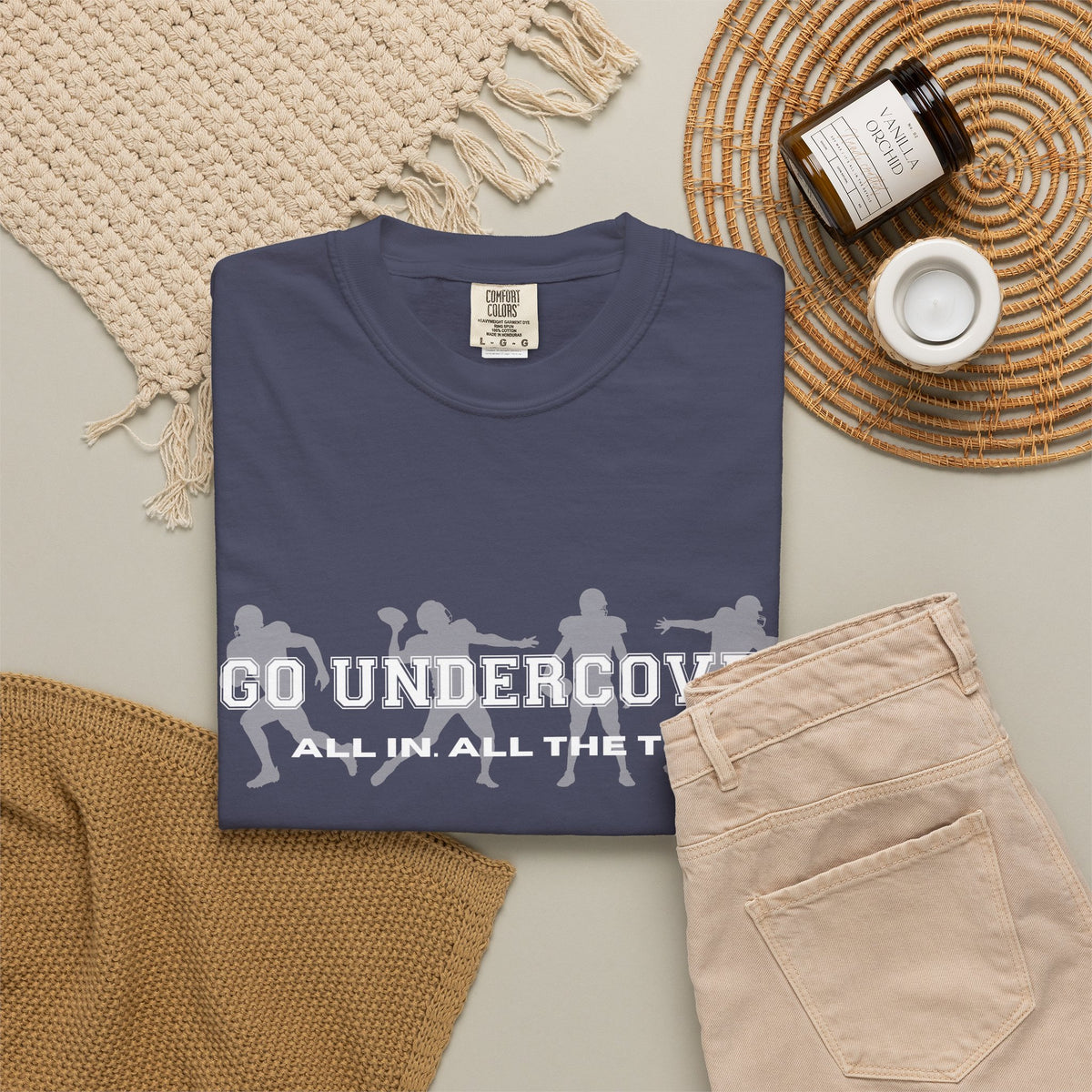 Go Undercover "All In All The Time" Comfort Colors Crew Tshirt