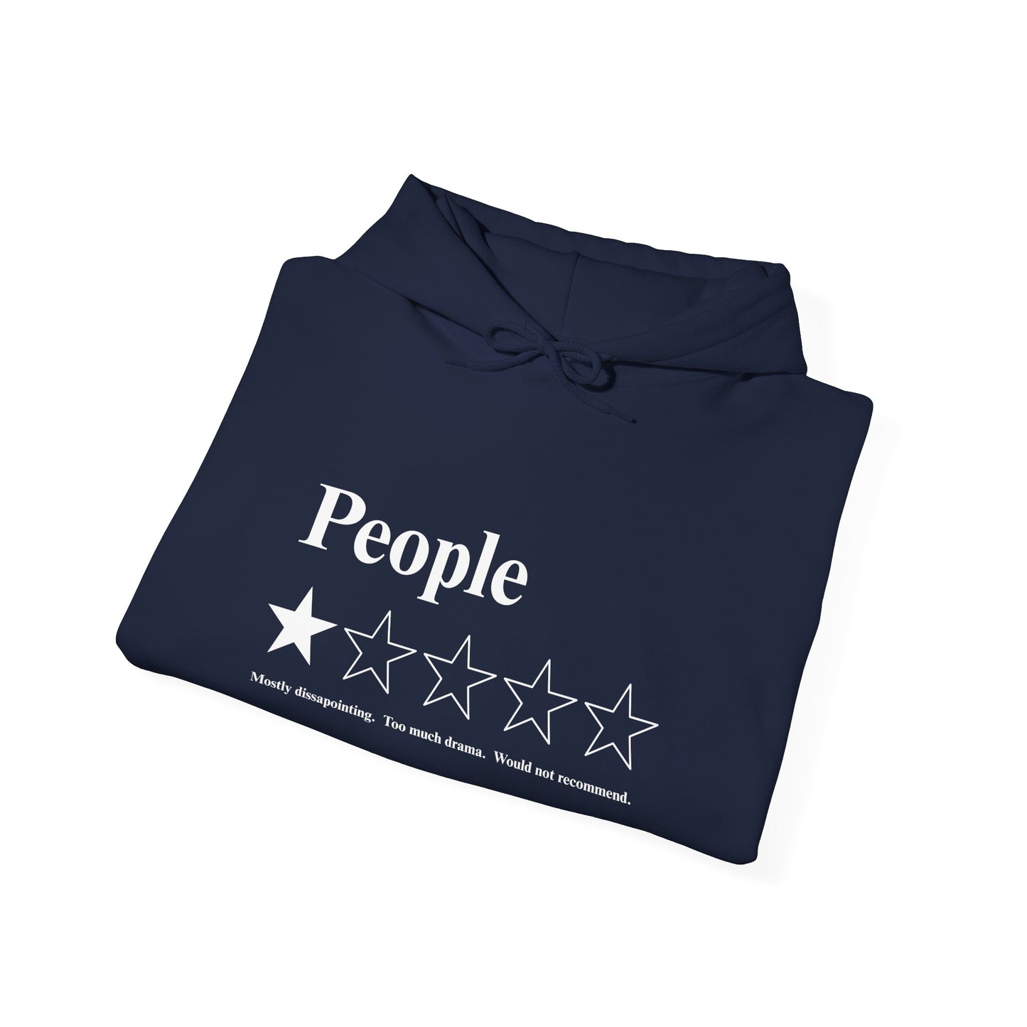 People 1-Star Hoodie — Funny Sarcastic Rating Pullover
