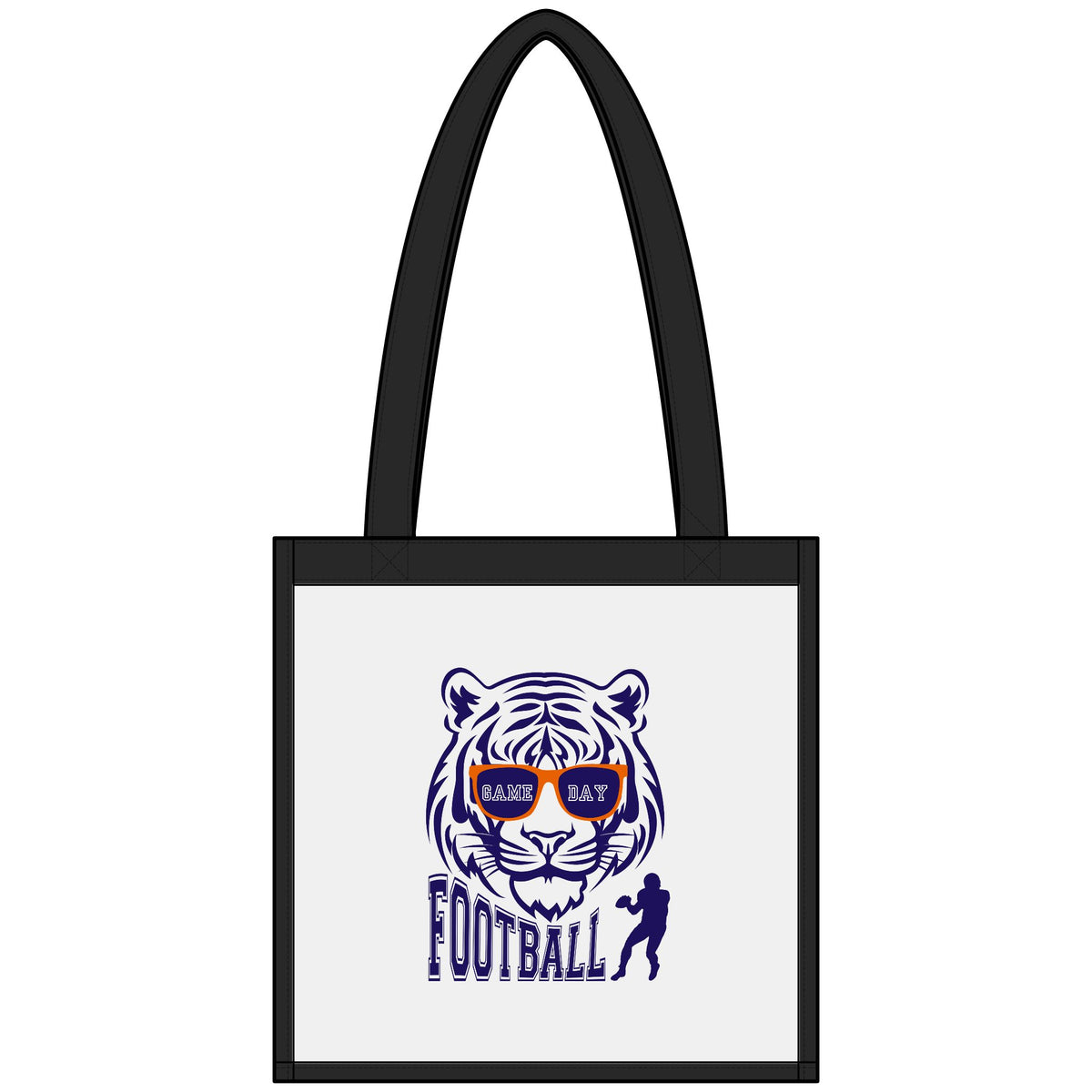 Clear Stadium Tote — Tiger Football Clear Game Day Bag