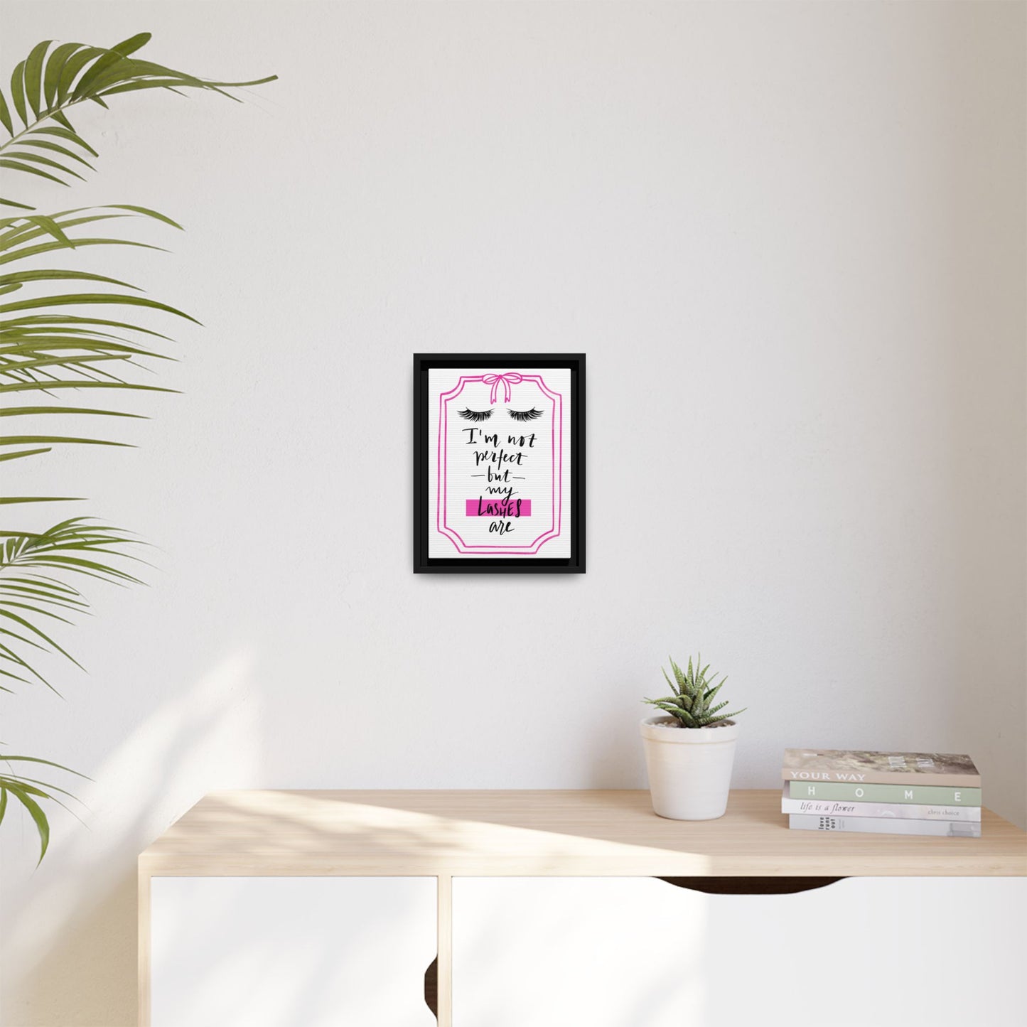 Framed Lashes Make Everything Better| Matte Canvas Wall Art
