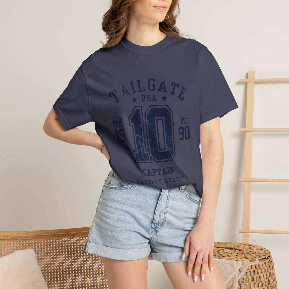 Tailgate Captain Vintage Varsity T-Shirt