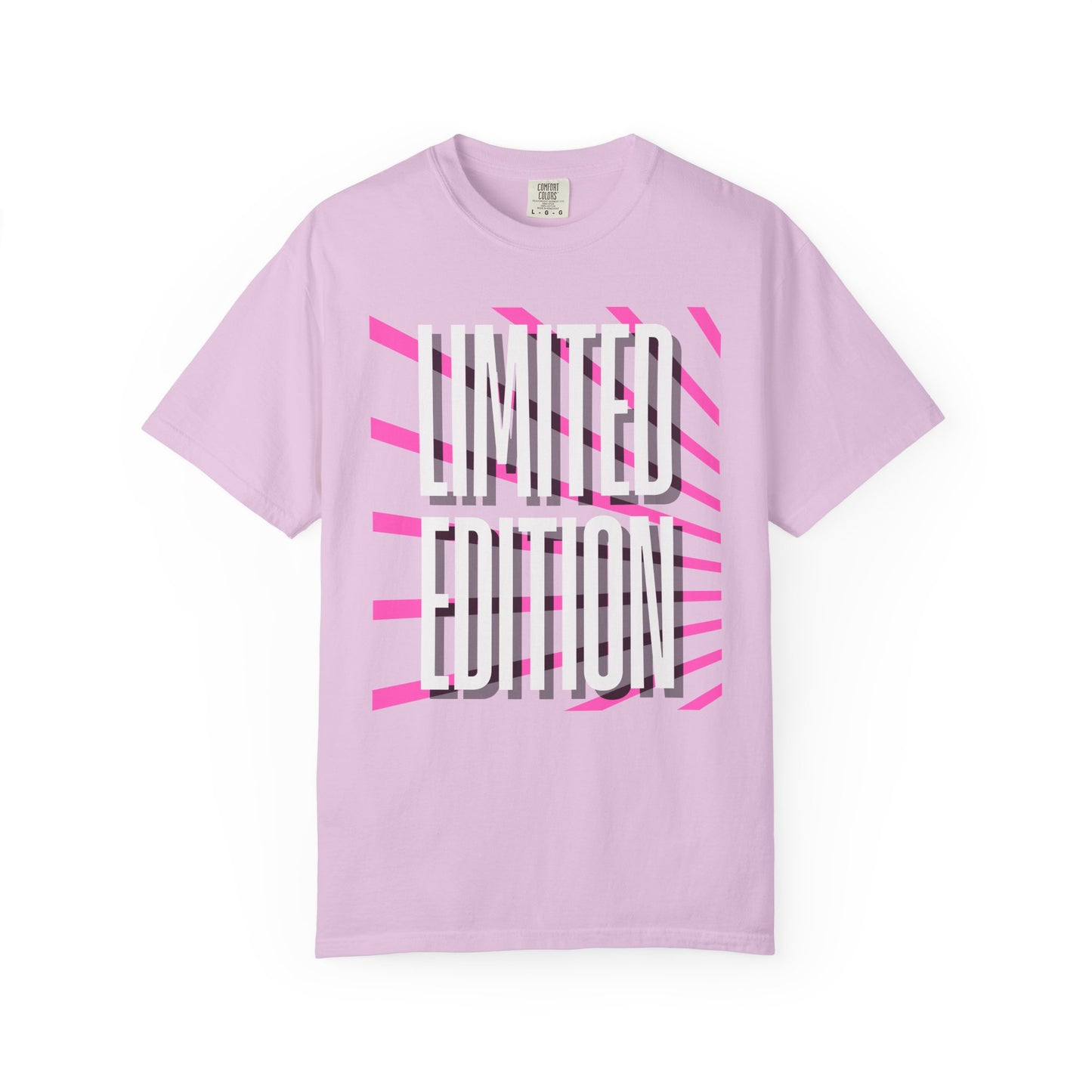 Limited Edition T-Shirt — Retro Pink Stripe Graphic