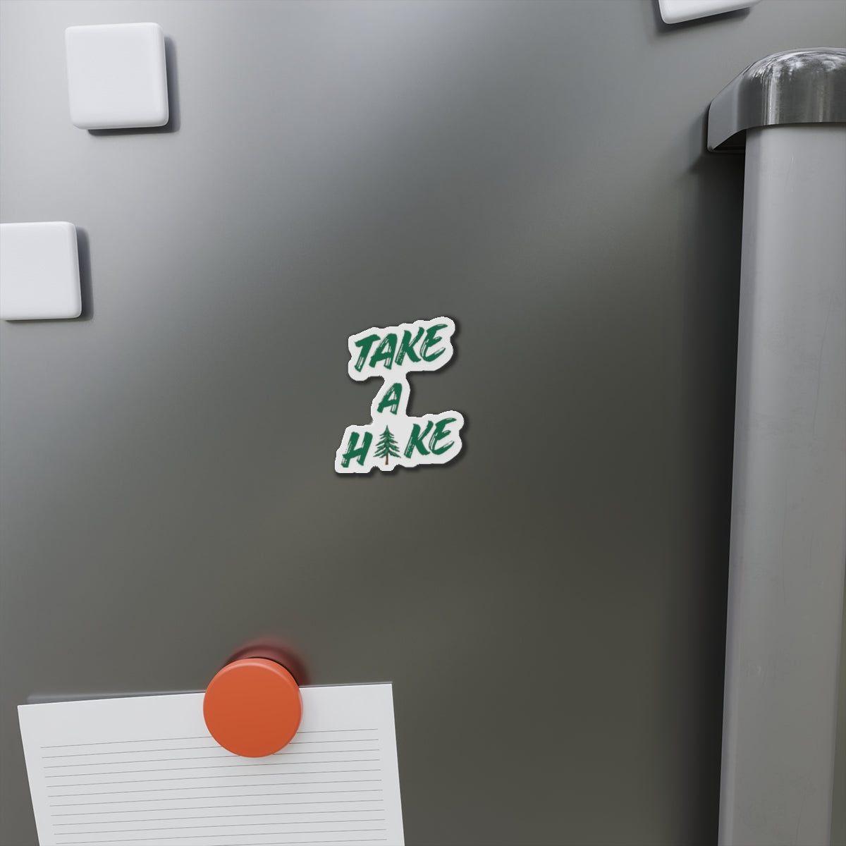 Die-Cut Magnet — Custom "Take a Hike" Fridge Magnet
