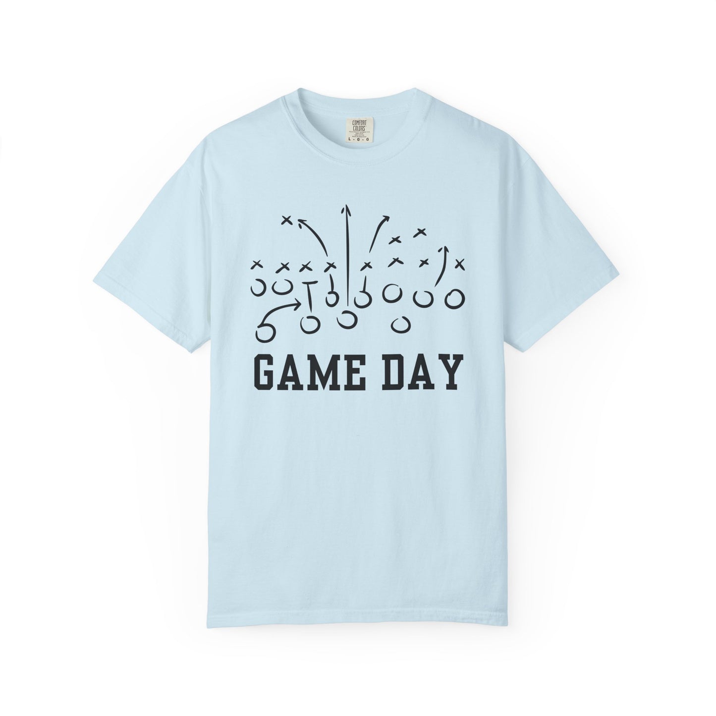 Game Day Football T-Shirt — 'Game Day Plays' Comfort Colors Tee