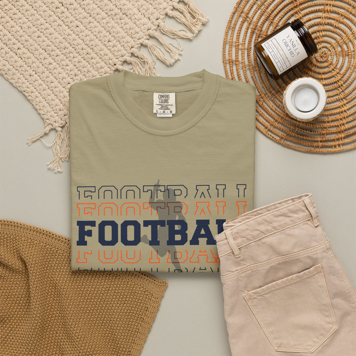 Game Day Football T-Shirt -'FOOTBALL' Front & 'GAME DAY' Back