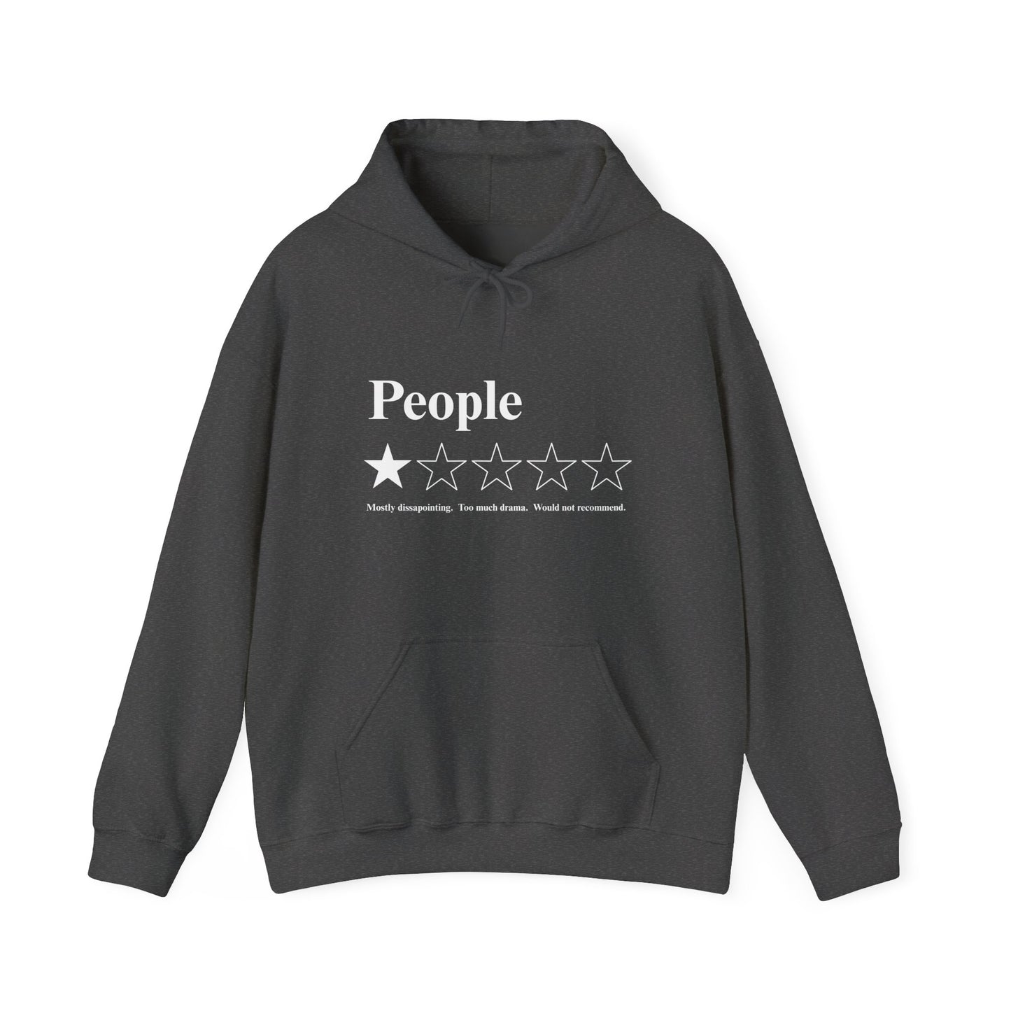 People 1-Star Hoodie — Funny Sarcastic Rating Pullover