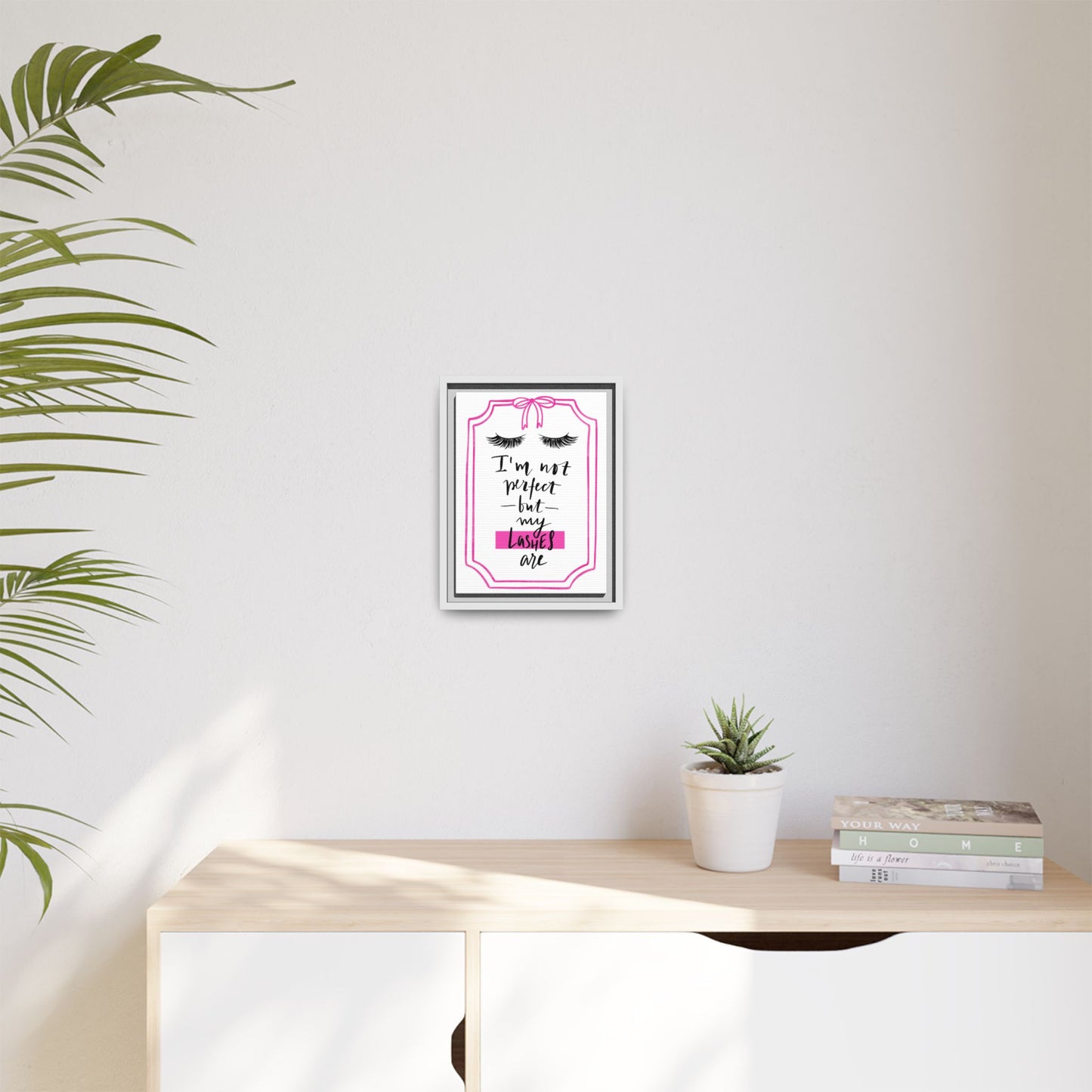 Framed Lashes Make Everything Better| Matte Canvas Wall Art