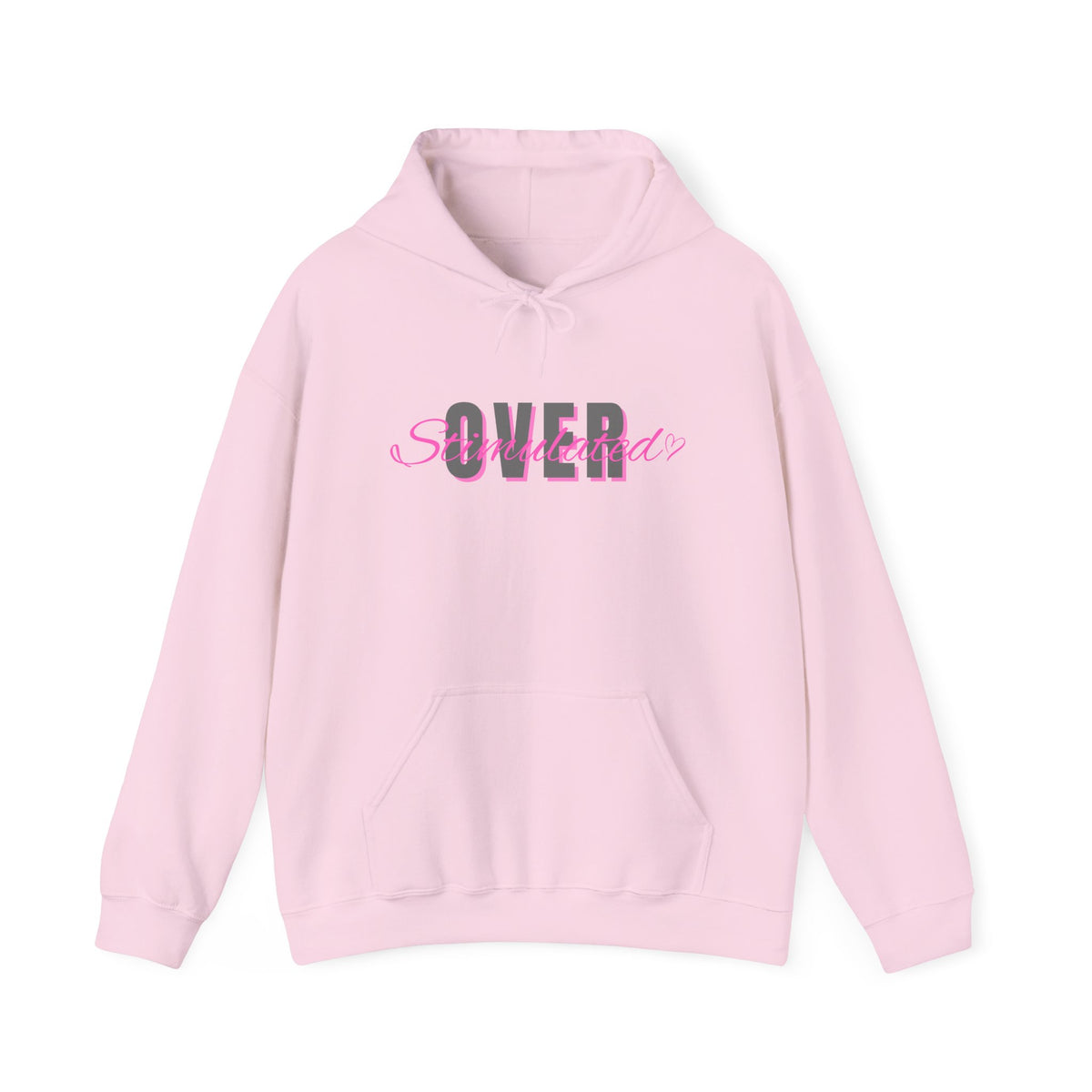 Overstimulated - Cozy Unisex Heavy Blend™ Hooded Sweatshirt, Everyday Comfort, Gift for Her, Trendy Fashion