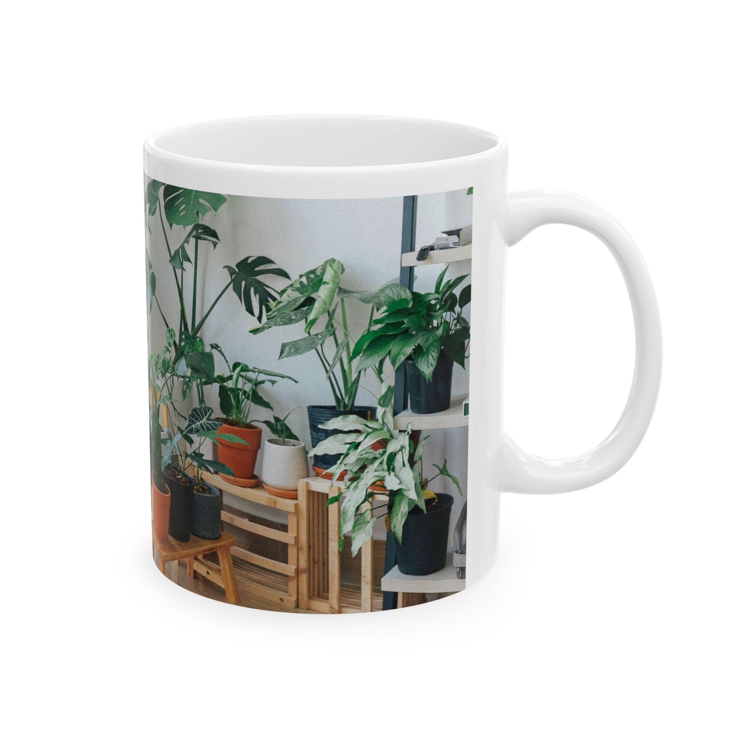 It's Way Too Peopley Outside, Ceramic Mug, House Plant Lover Gift, Tea of Coffee Cup, Funny Drinkware, Gift for Her, Indoor Garden Mug