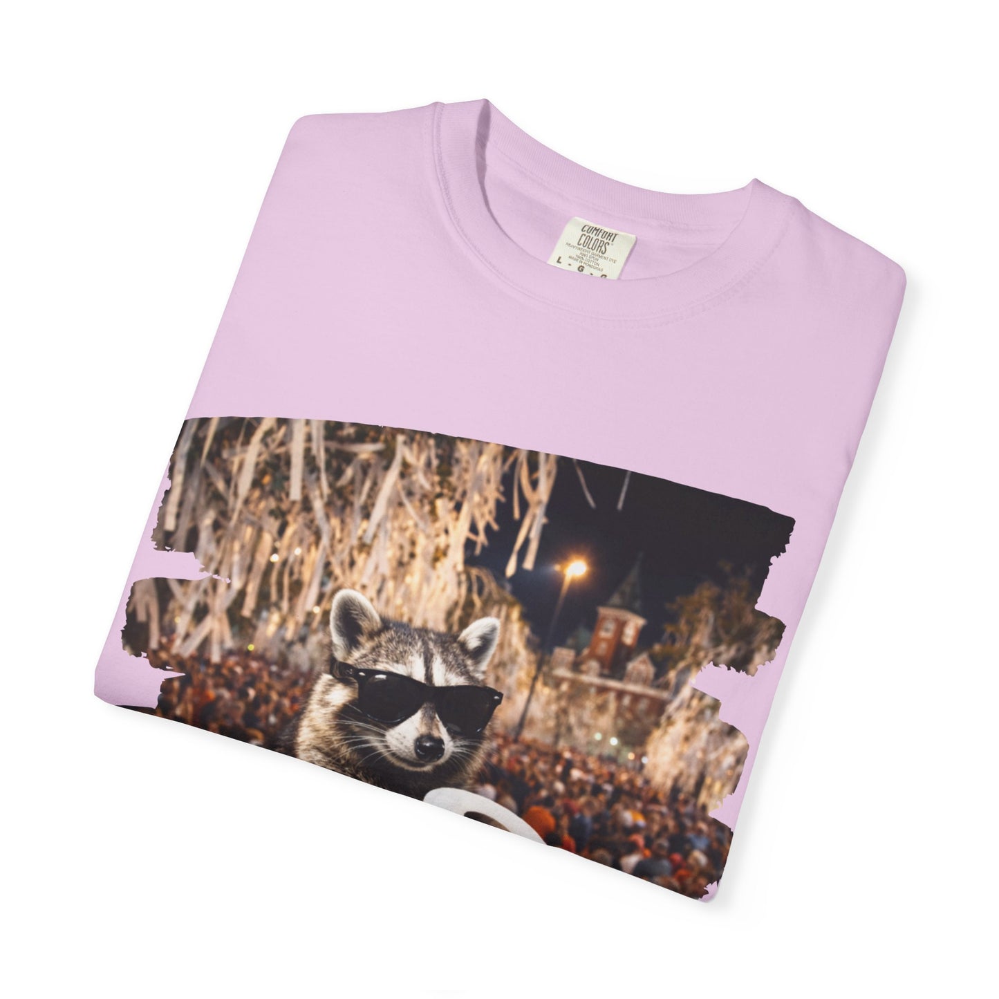 Raccoon Football T-Shirt — Comfort Colors Garment-Dyed Tee