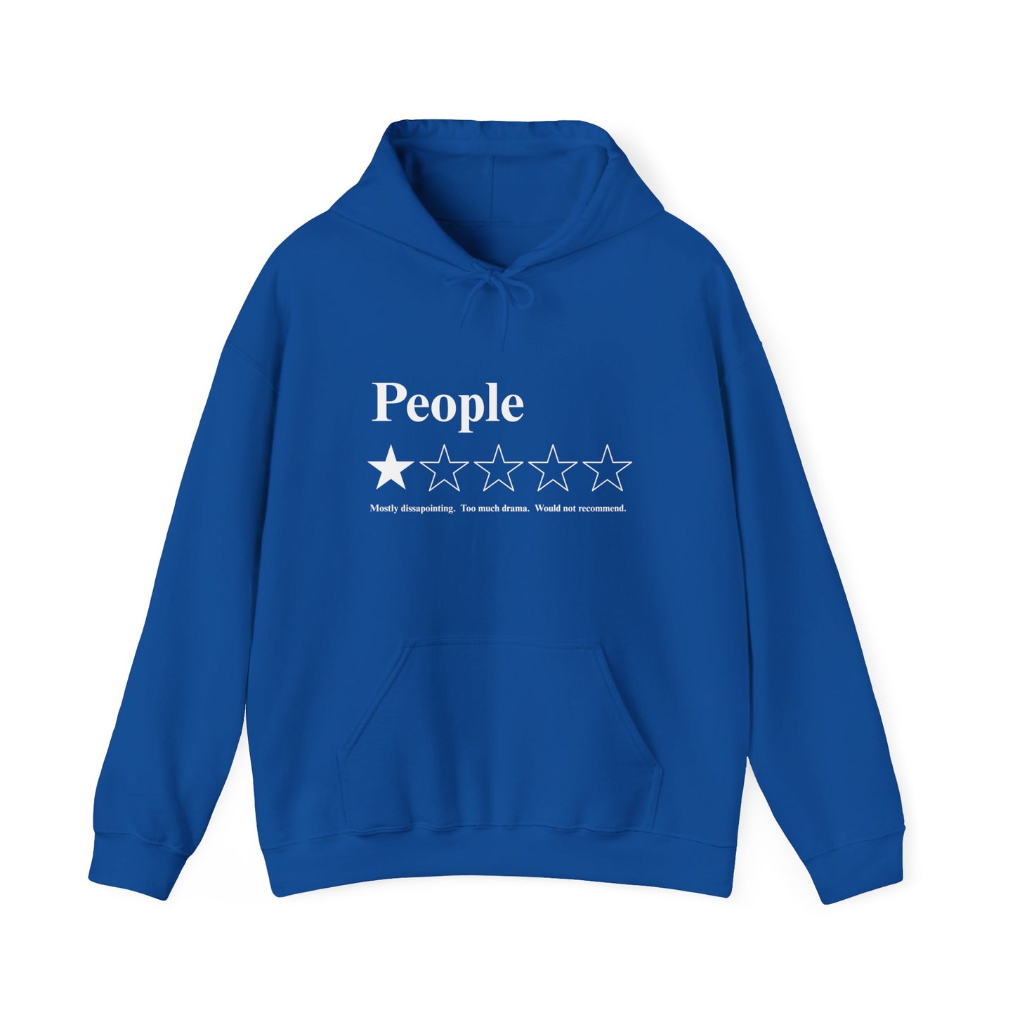 People 1-Star Hoodie — Funny Sarcastic Rating Pullover
