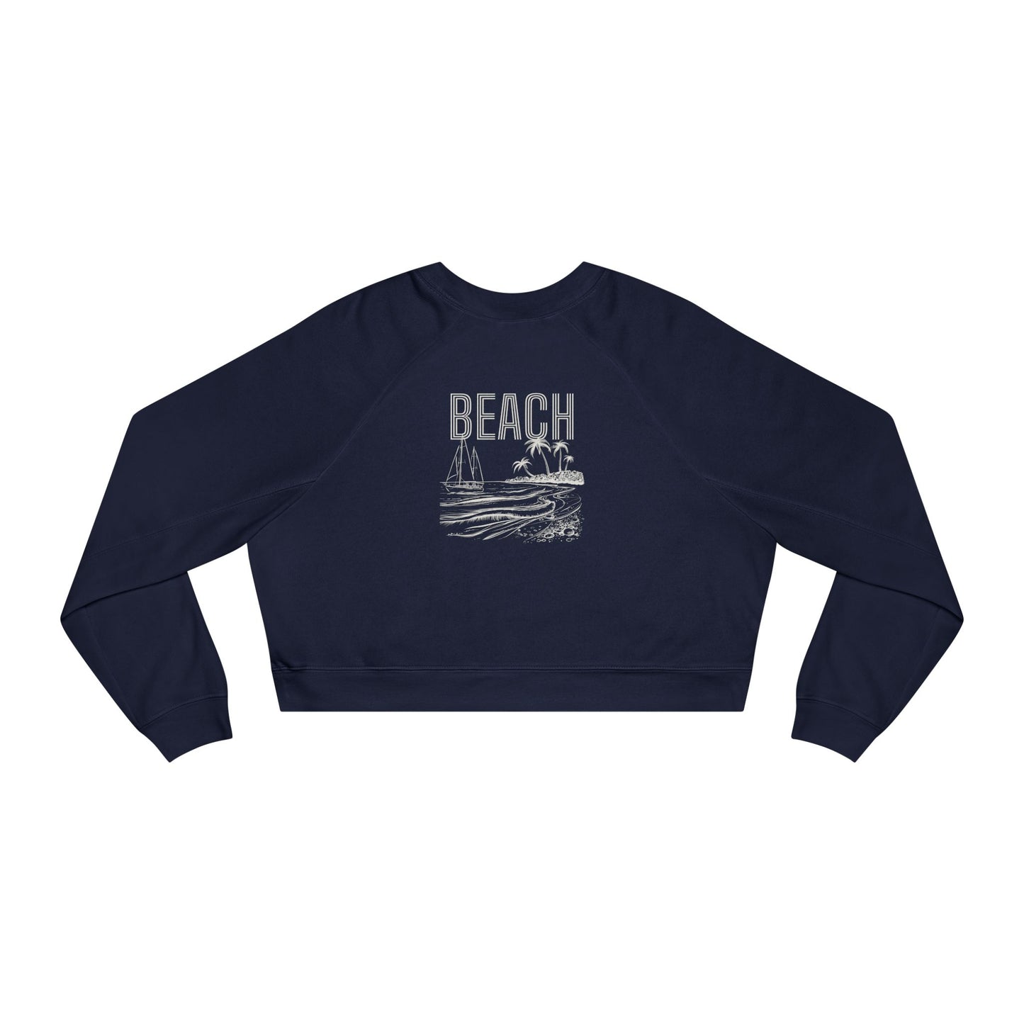 Women's Beach Vibes Cropped Pullover