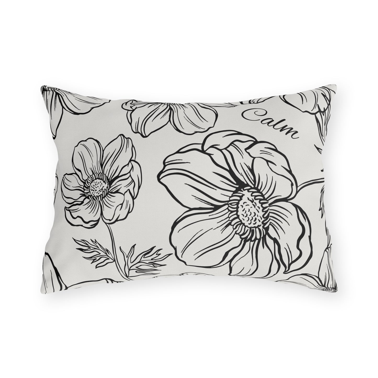 Calm Floral Outdoor Pillows, Collect the set, Outdoor Decor, Garden Cushions, Patio Accessories, Home decor, Water resistant, UV protection