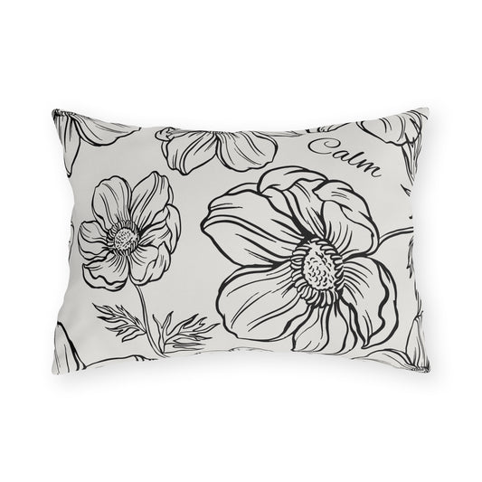 Calm Floral Outdoor Pillows, Collect the set, Outdoor Decor, Garden Cushions, Patio Accessories, Home decor, Water resistant, UV protection