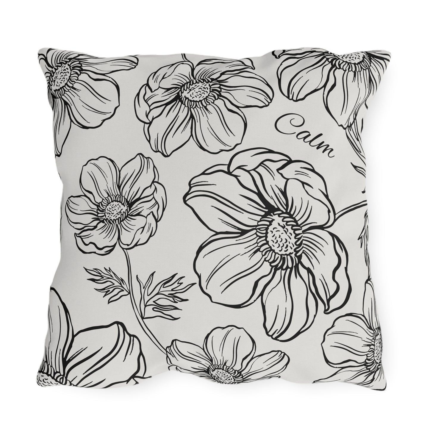 Calm Floral Outdoor Pillows, Collect the set, Outdoor Decor, Garden Cushions, Patio Accessories, Home decor, Water resistant, UV protection