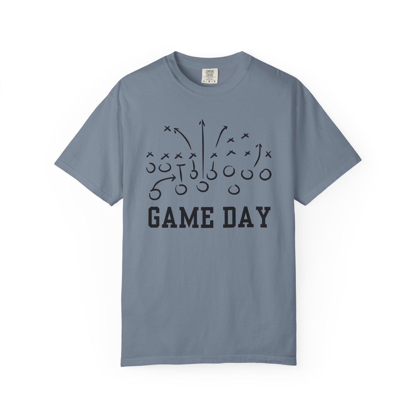 Game Day Football T-Shirt — 'Game Day Plays' Comfort Colors Tee