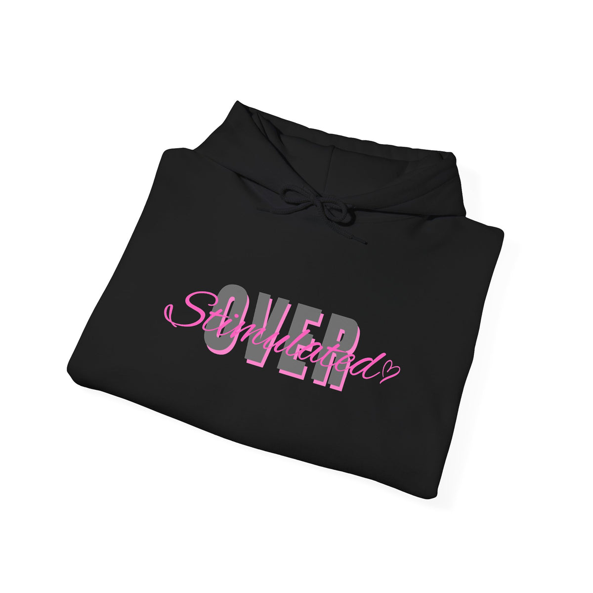Overstimulated - Cozy Unisex Heavy Blend™ Hooded Sweatshirt, Everyday Comfort, Gift for Her, Trendy Fashion