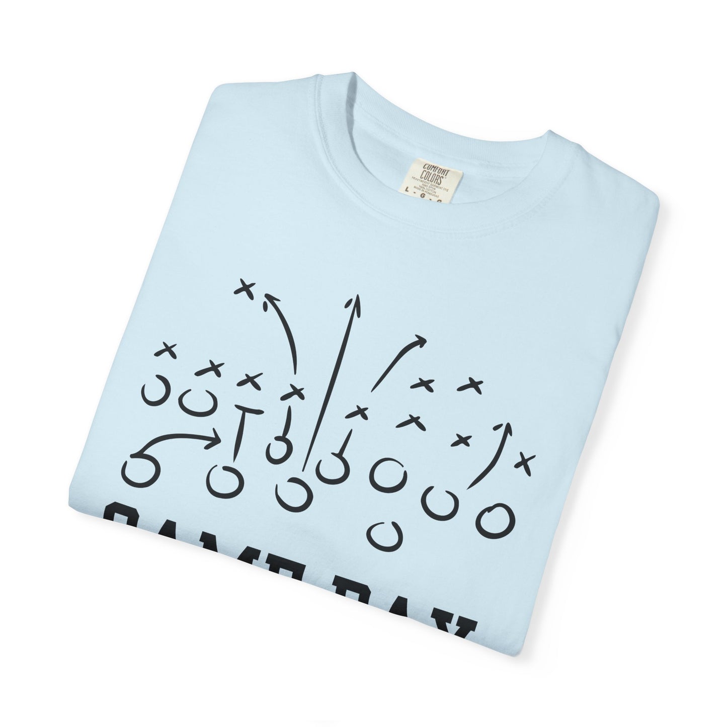 Game Day Football T-Shirt — 'Game Day Plays' Comfort Colors Tee