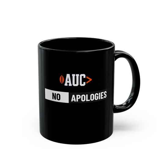 AUC No Apologies Black Mug