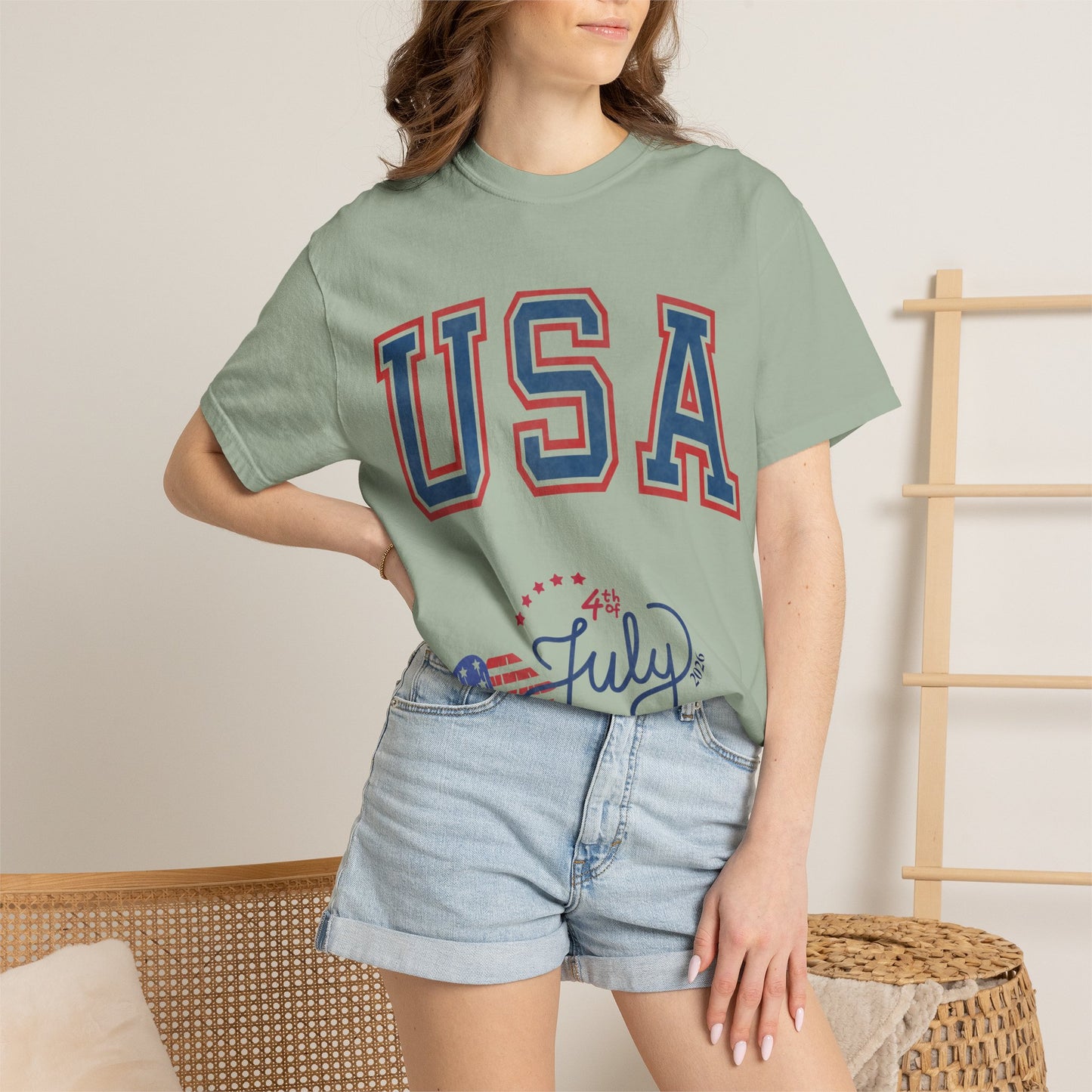 Fourth of July Faded T-Shirt — Vintage Independence Day Tee