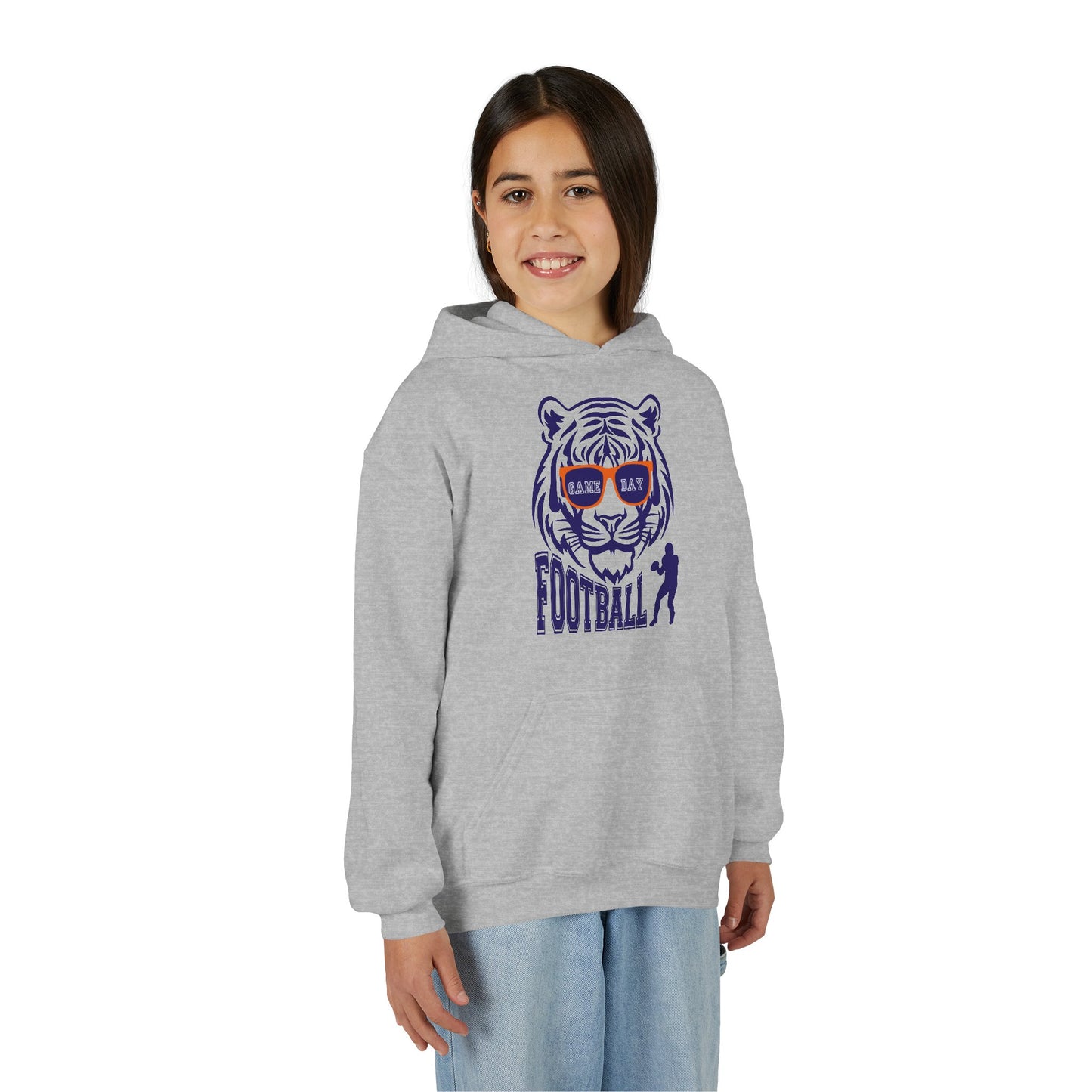 Youth Football Tiger Hoodie