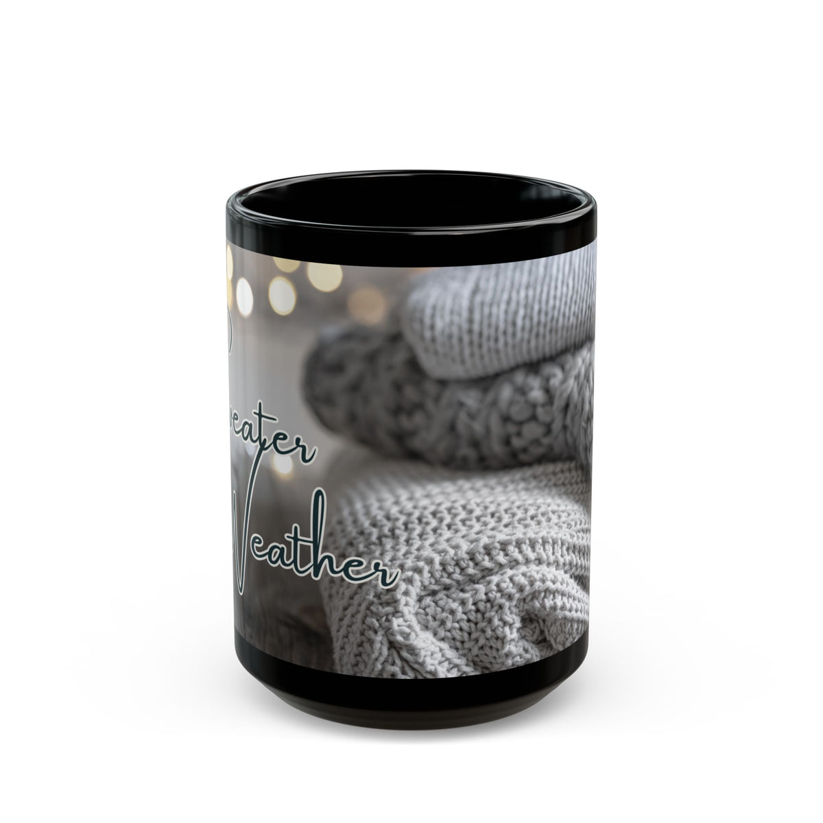 Cozy Sweater Weather Black Mug (11oz & 15oz)