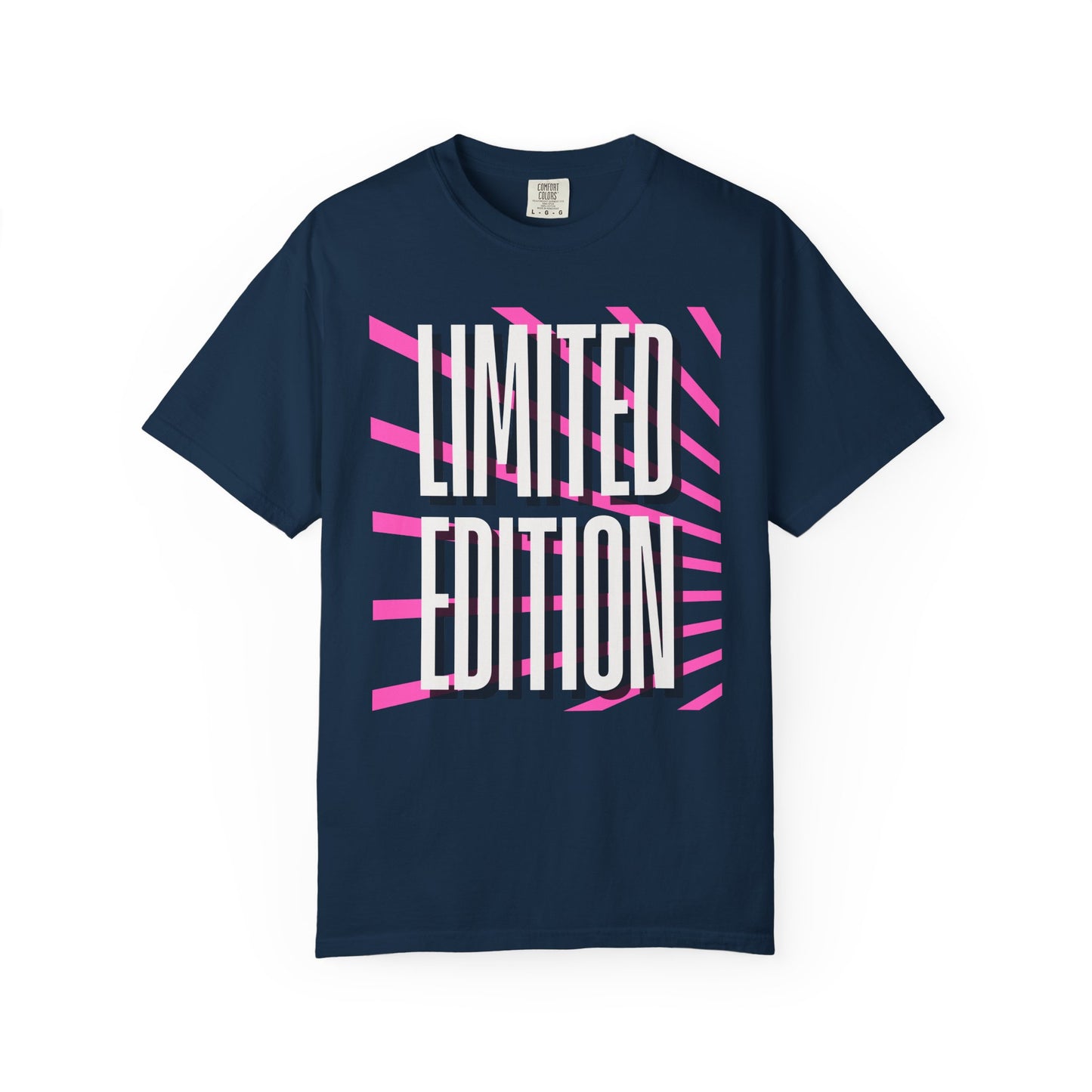 Limited Edition T-Shirt — Retro Pink Stripe Graphic