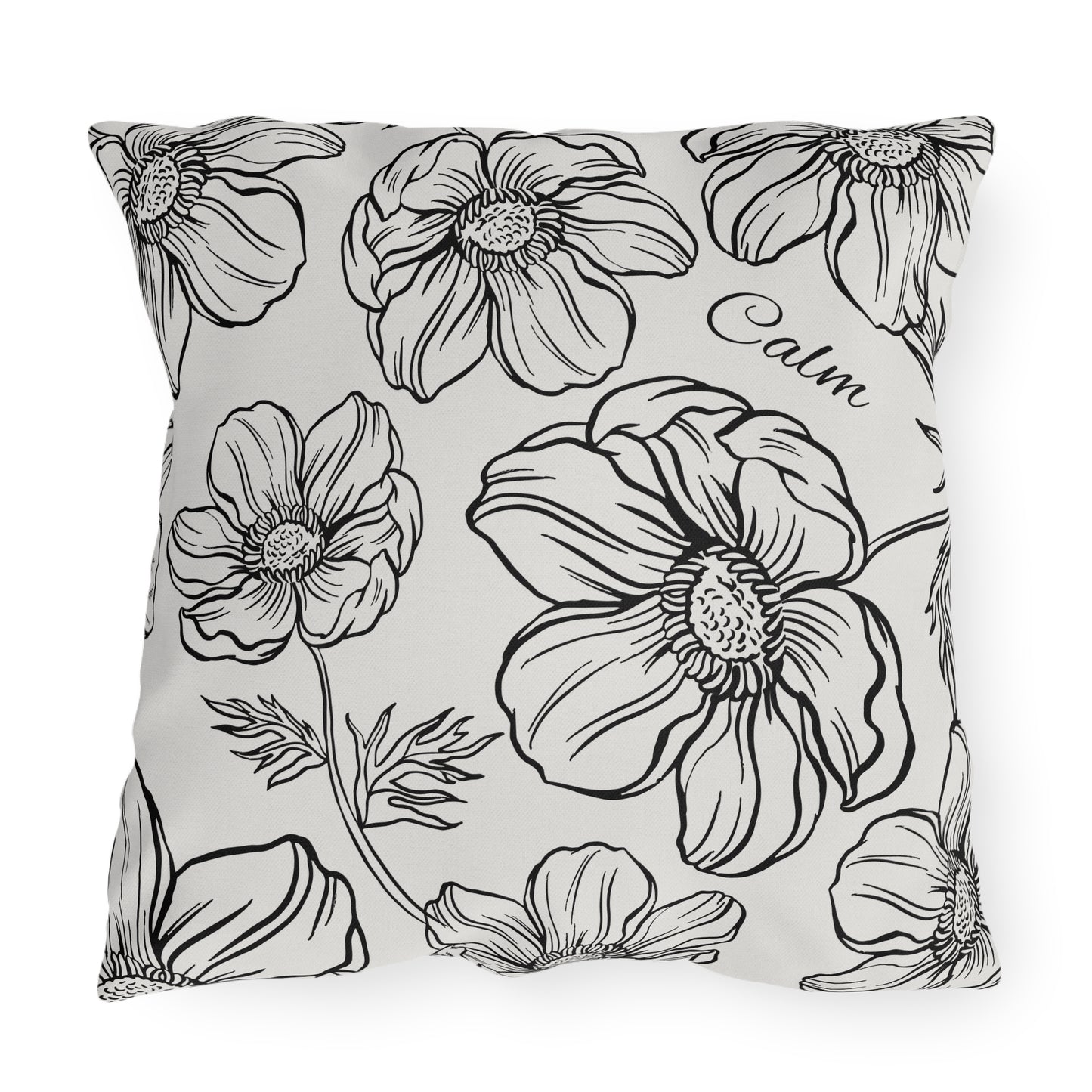 Calm Floral Outdoor Pillows, Collect the set, Outdoor Decor, Garden Cushions, Patio Accessories, Home decor, Water resistant, UV protection