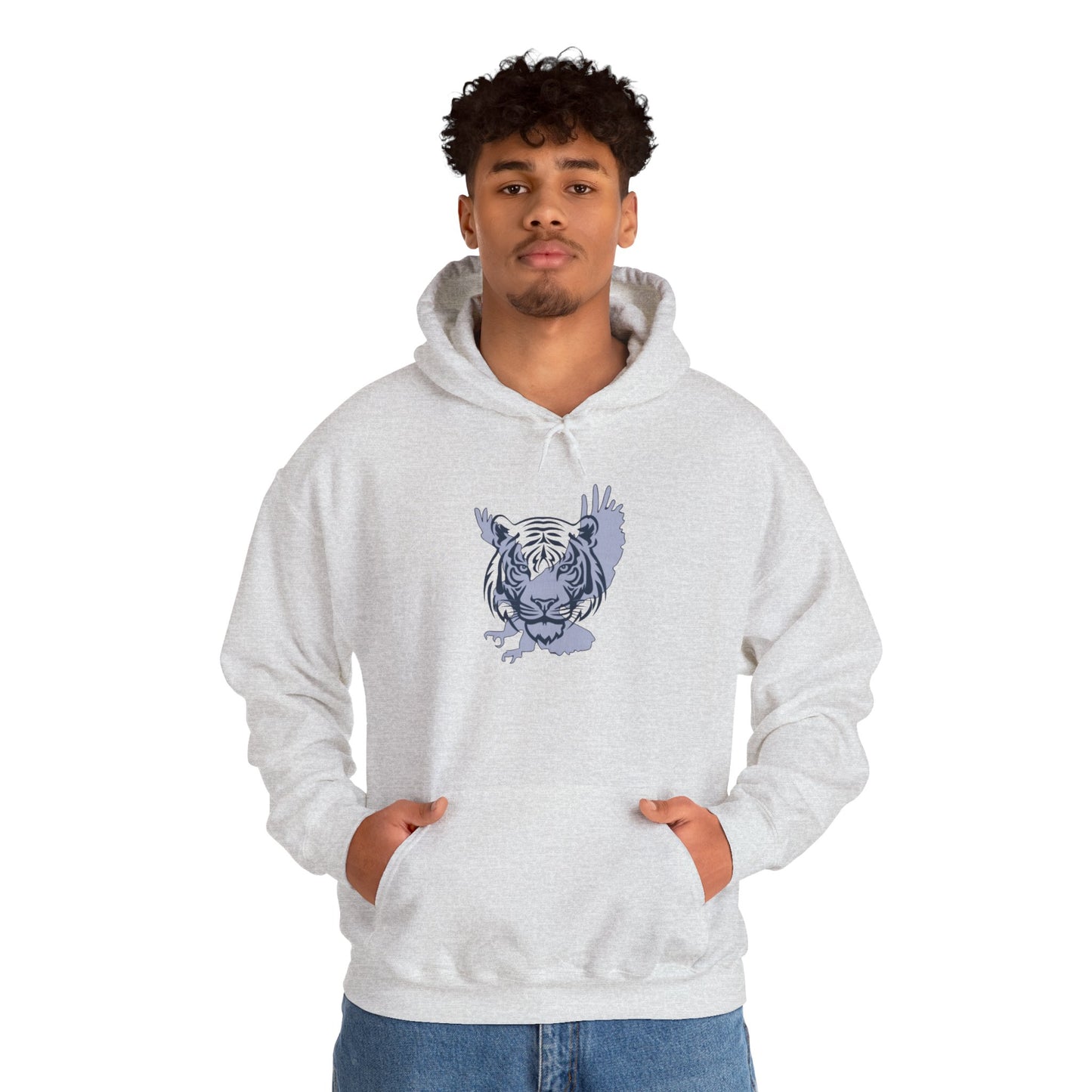 Unique Tiger/Eagle design, Unisex Hoodie, Cozy Sweatshirt, Gift for Auburn fan, Game Day Apparel, Unique Graphic Pullover, Gift for him/her