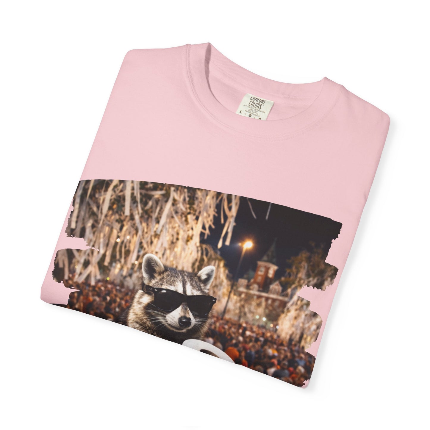 Raccoon Football T-Shirt — Comfort Colors Garment-Dyed Tee