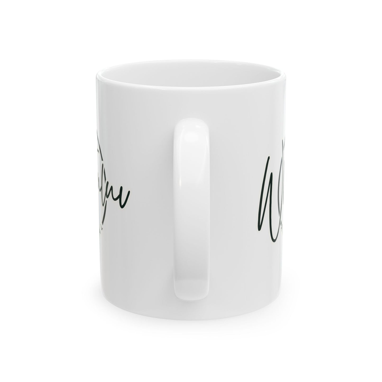 Whatuluv Logo, Ceramic Mug, Coffee Cup, Gift for Her, Tea Lover, Kitchen Decor, Personalized Drinkware, hot or cold liquids, Dishwasher safe