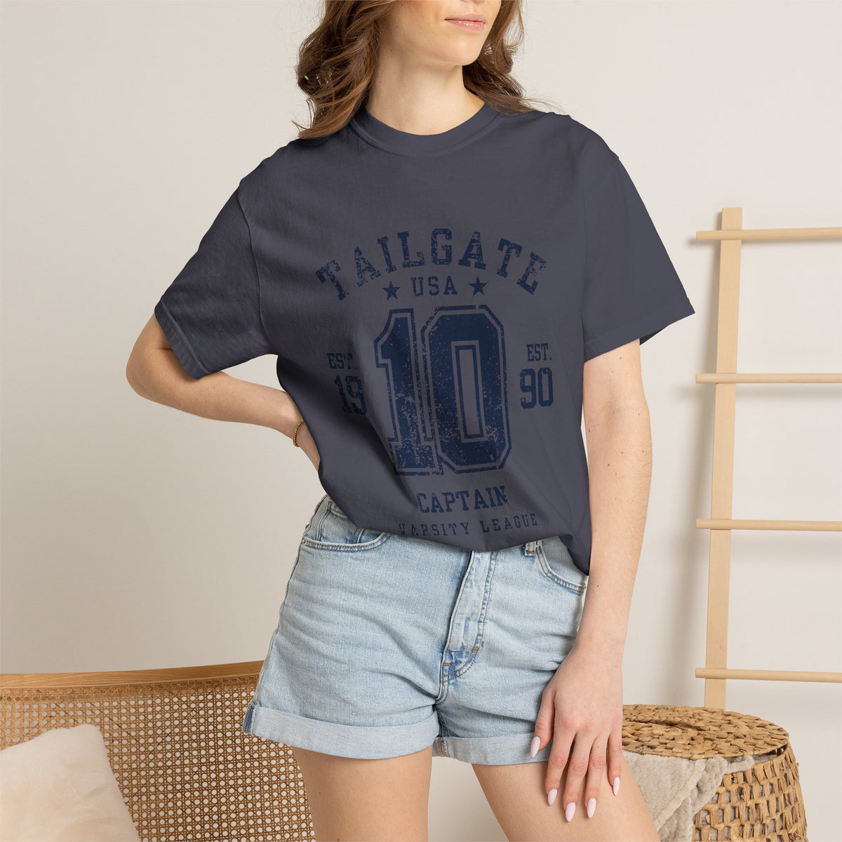 Tailgate Captain Vintage Varsity T-Shirt